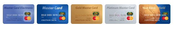 виды платежных карточек MasterCard